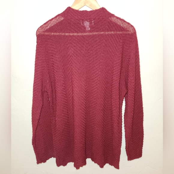 80's Oversized Burgundy Pullover Sweater - Picture 10 of 16